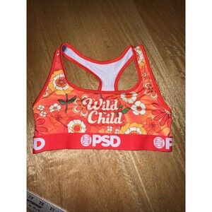 PSD Floral Wild Child Sports Bra Size Medium